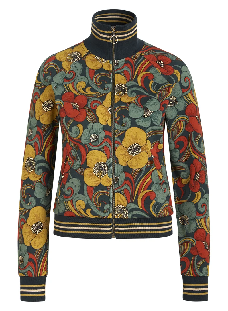 Vest van biologisch katoen | King Louie lila coljack uptown pine green