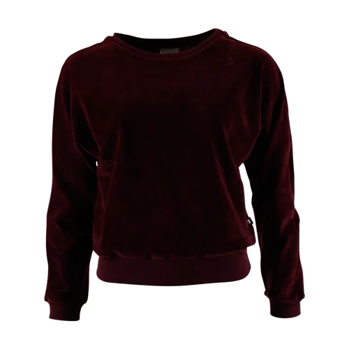 Trui met ronde hals velvet stof | Froy & Dind sweater Lima port velvet