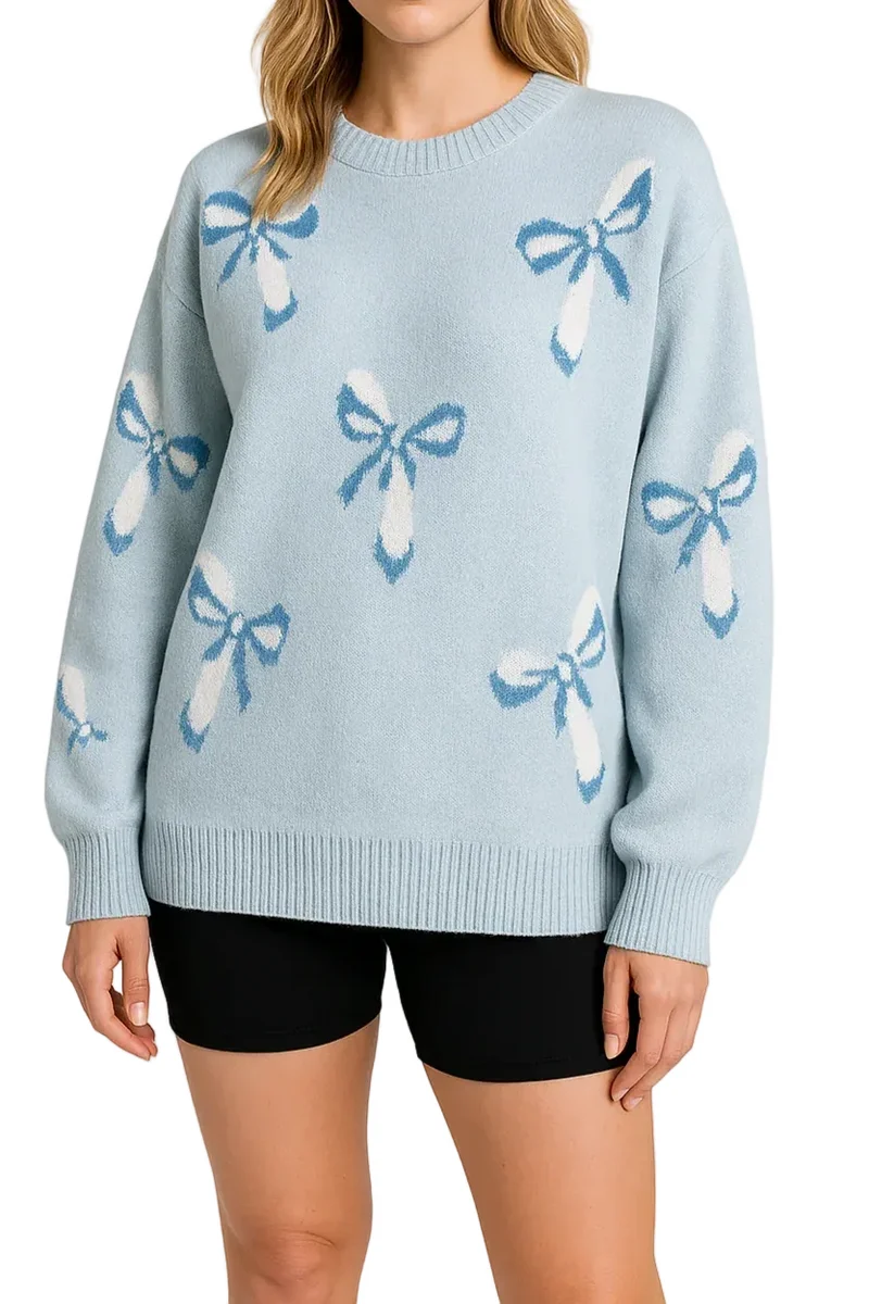 Dames Oversized Trui Jacquard Patroon