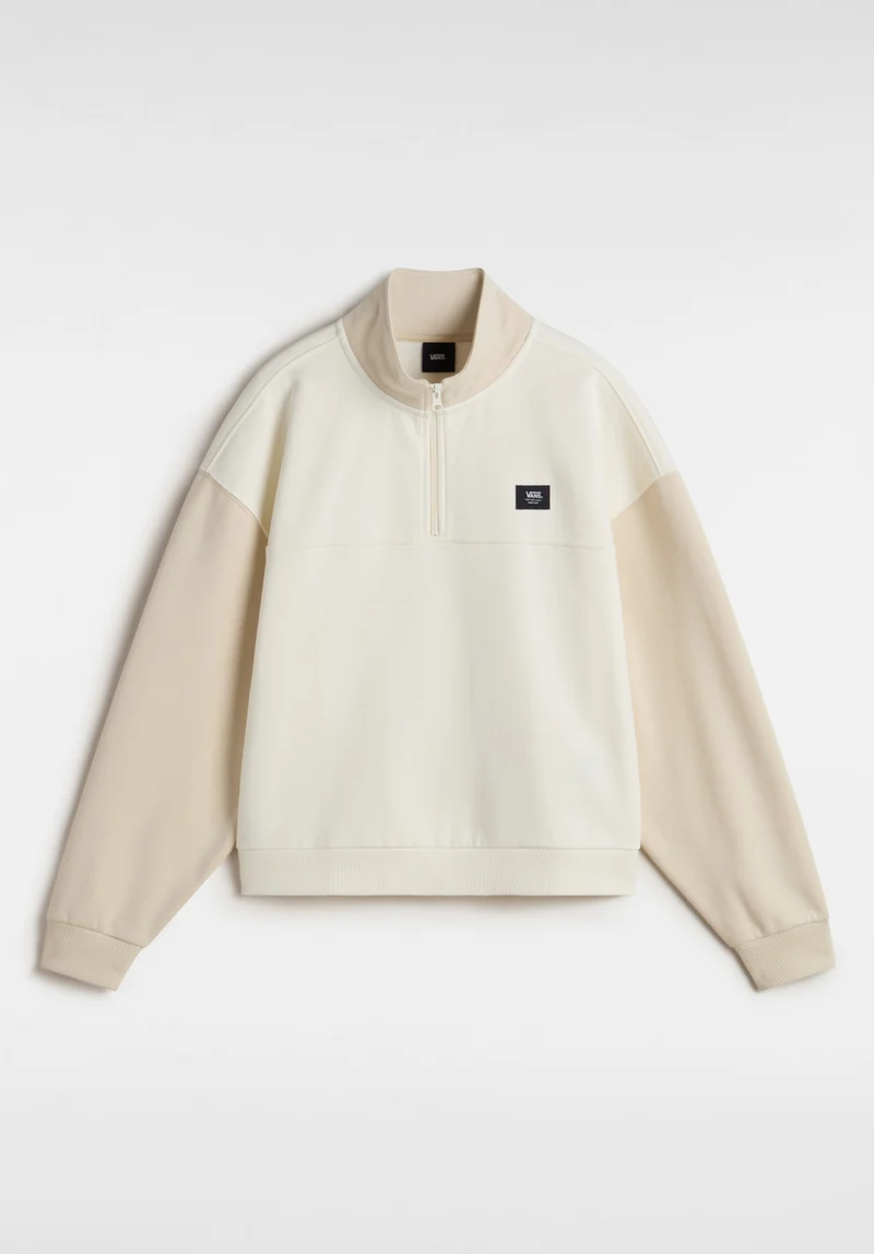 Colorblock Half Zip Mock