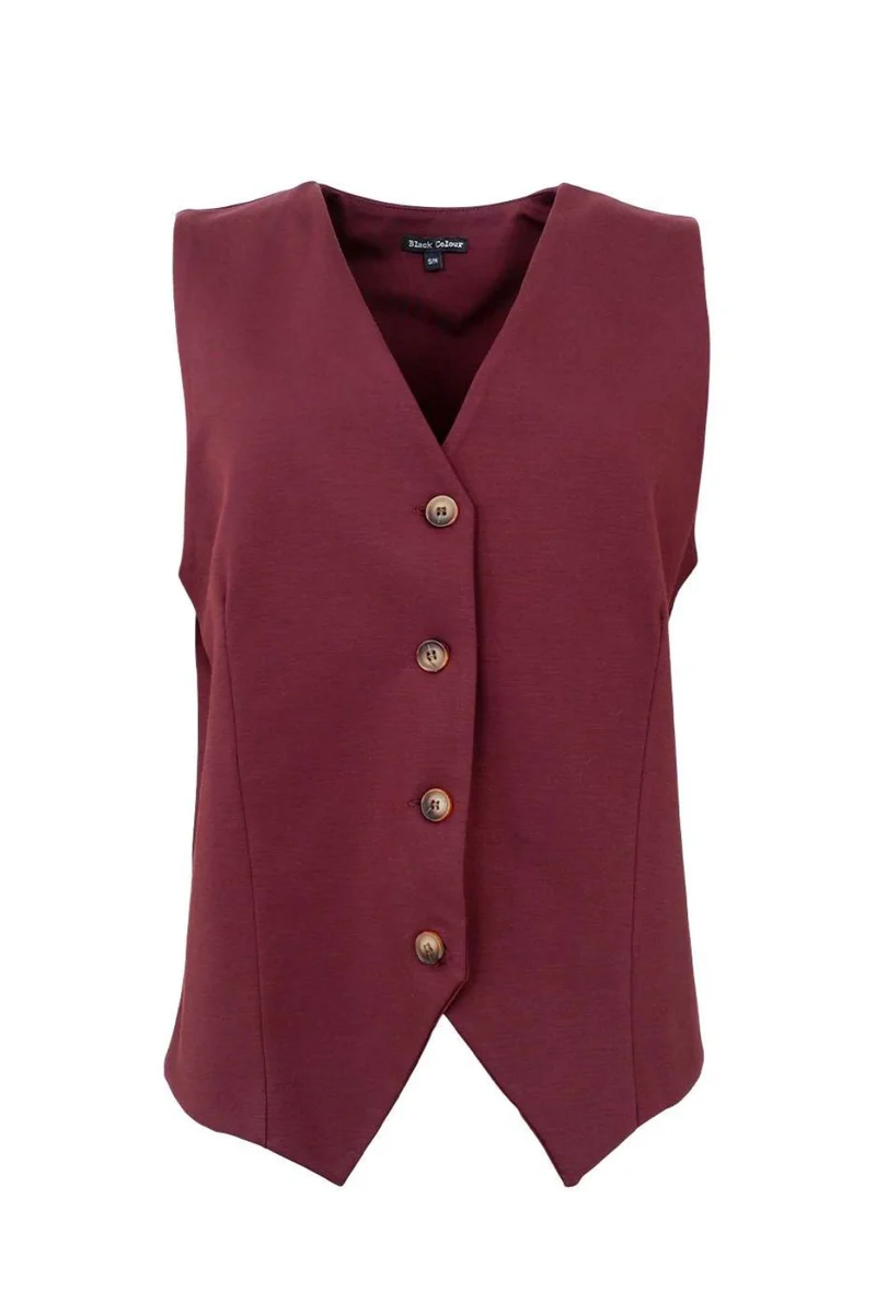Black Colour - Bcdavi Casual Vest 40991 - Plum