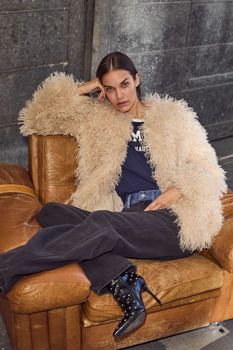 Haute L'Amitié - Tibet Fur Jacket HL10275 - Off-White