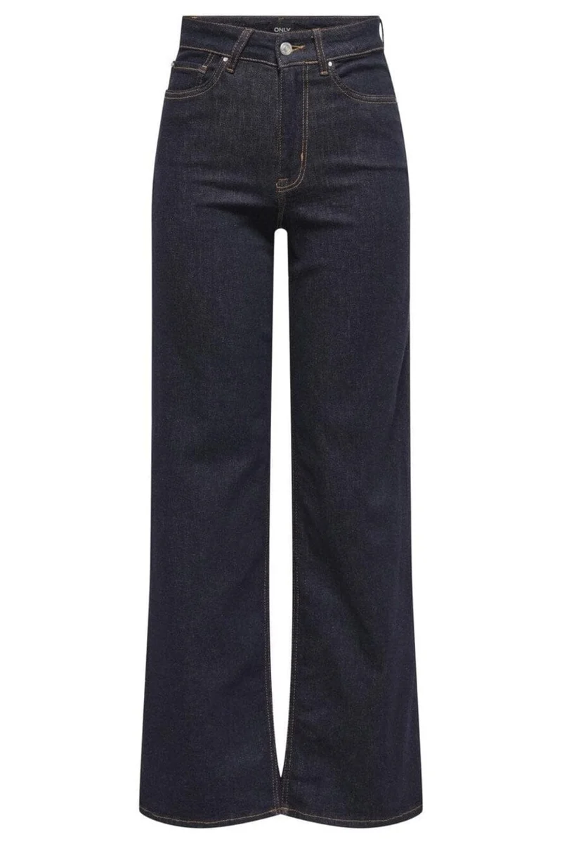 Only - Onlmadison Blush Wide Rea024 - 4798380 Dark Blue Denim Rinse