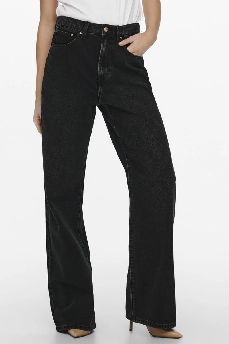 Only - Onlhope Wide Rea129 - 3762074 Black Denim