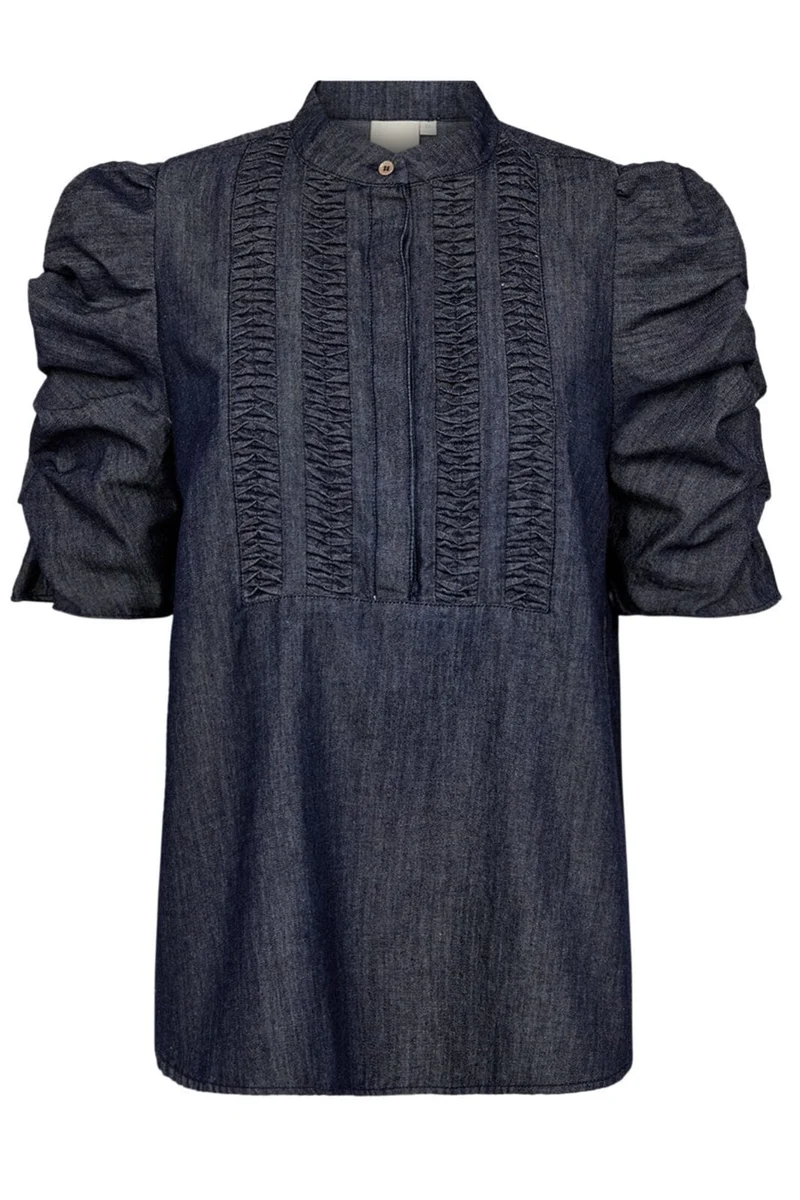 Voorbestelling - Ssia - Bellisgo Blouse G2721 - Denim Blue