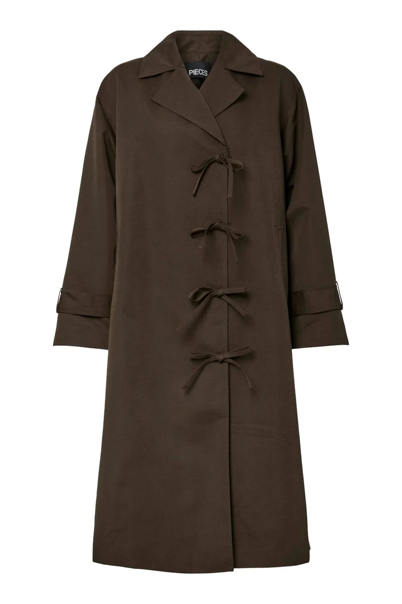 Pieces - Pcagnes Ls Tie Trenchcoat Pp - 4936785 Delicioso