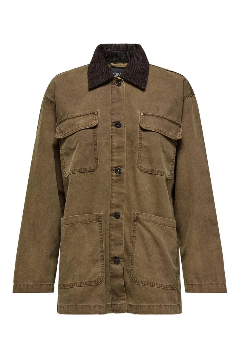 Only - Onlcava Collar Coat Cc - 4839382 Bistre Chocolate Torte