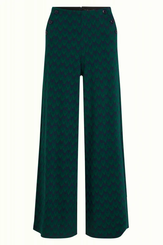 King Louie pia pants duffy jacquard evening blue
