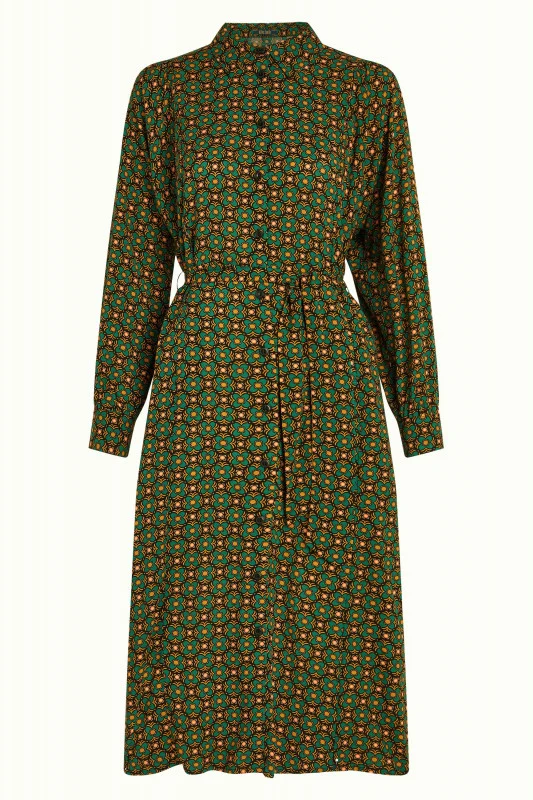 King Louie marisa dress valley peacock green