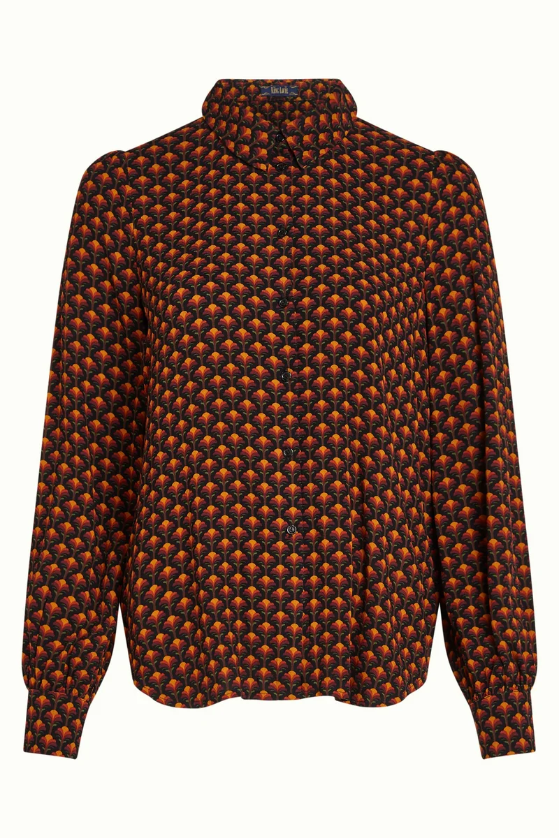 King Louie maisie blouse mayfield beet red