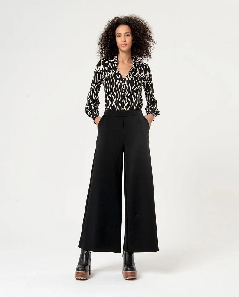 Surkana wide trousers black