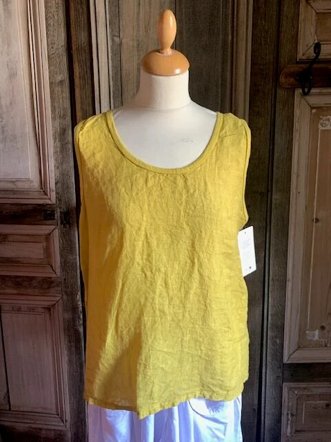 BB style linnen Mouwloze top