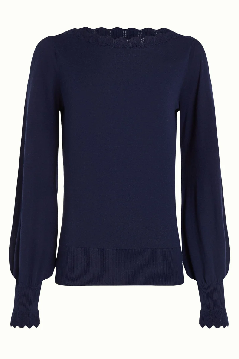 King Louie Audrey Bell Top Cottonclub evening blue