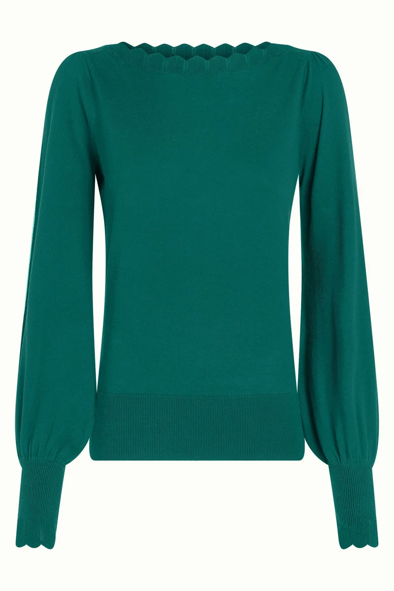 King Louie Audrey Bell Top Cottonclub urban green