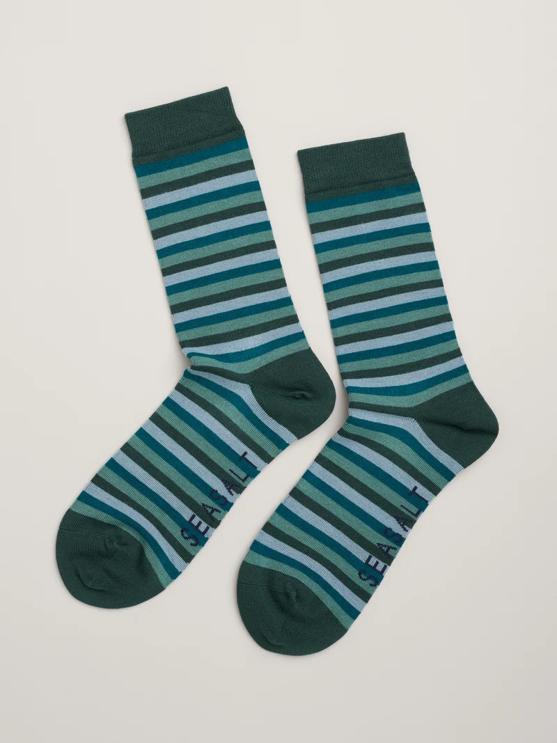 Seasalt Cornwall men's sailor socks weatherboard coppice mix