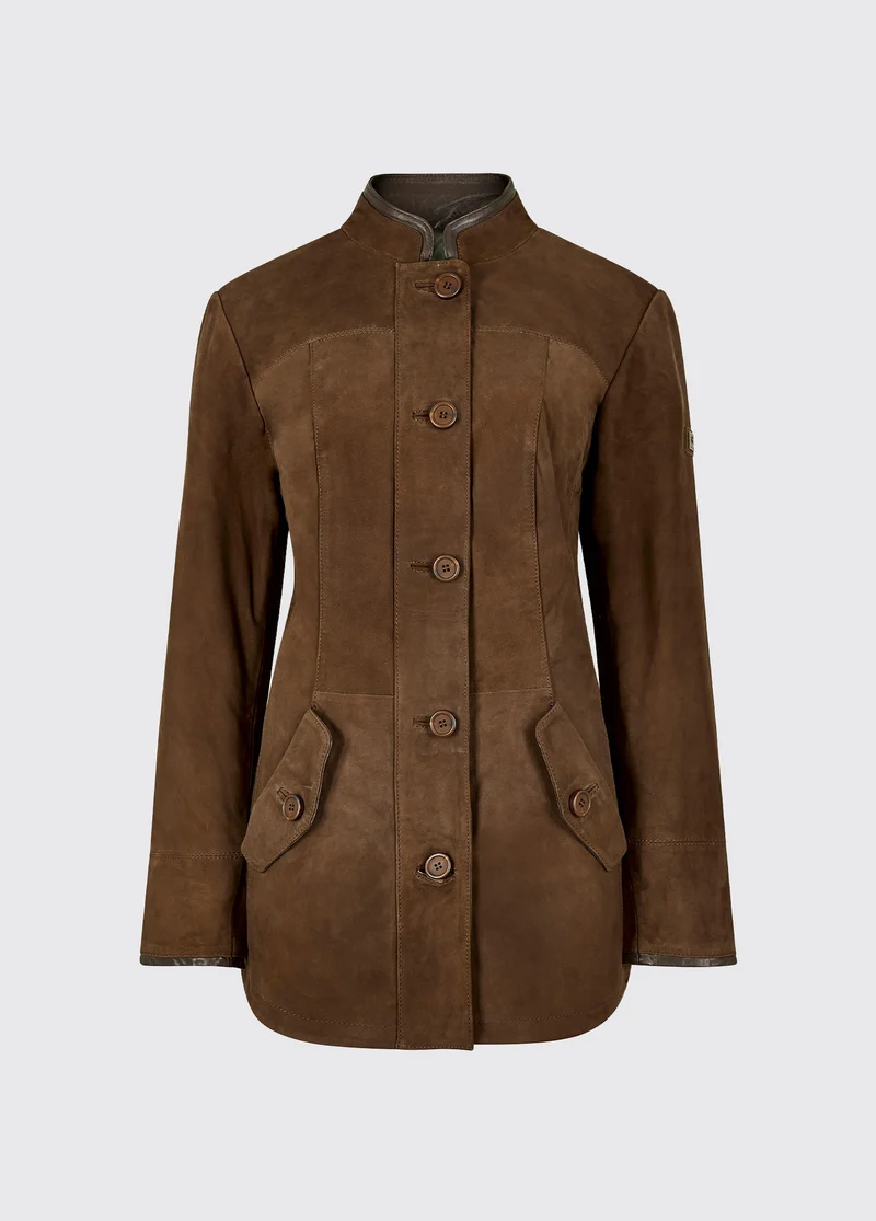 Joyce Dames Leren Jas - Walnut