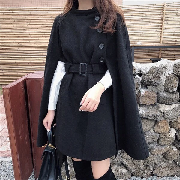 Dames Jas met Cape | Stijlvolle & Elegante Trenchcoat