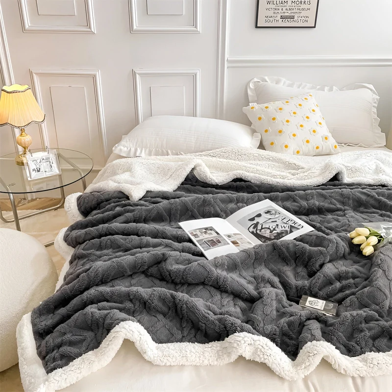 Zachte fluwelen deken – Dubbele laag – Warmte en comfort voor het bed