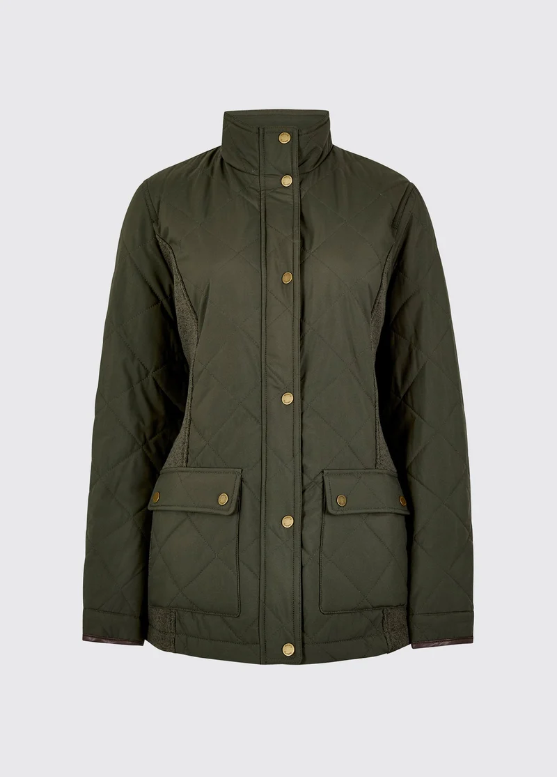 Rookwood Dames Diamond Quilt Jas - Olive