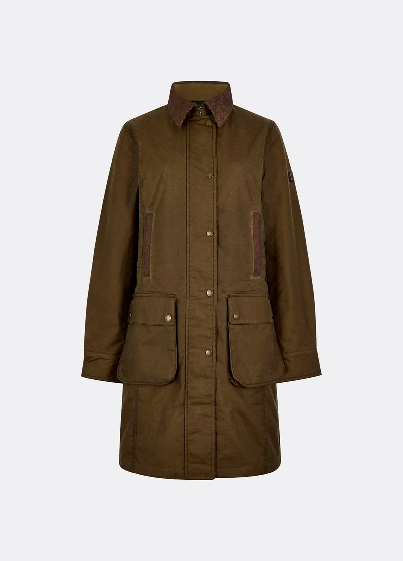 Clifford Dames Waxkatoen Jas - Beech
