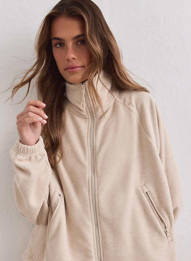 Sand Fleece Zip Jacket
