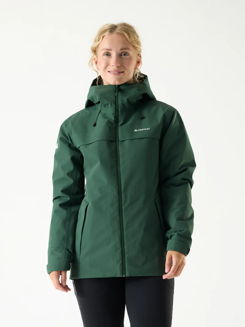 Delta INS Hardshell Jacket 10M Dark Green | Women