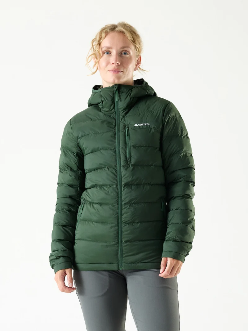 Mountain INS Hooded Jacket 10M Dark Green | Women