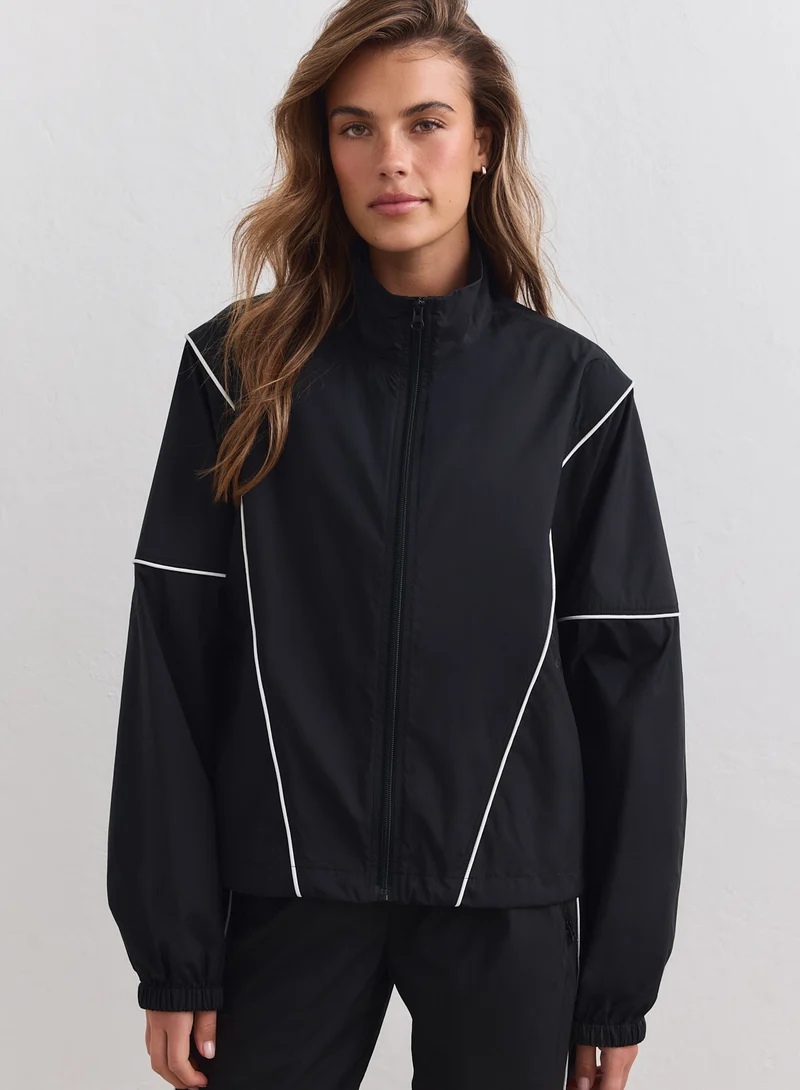Black Balance Windstopper Tracksuit Jacket