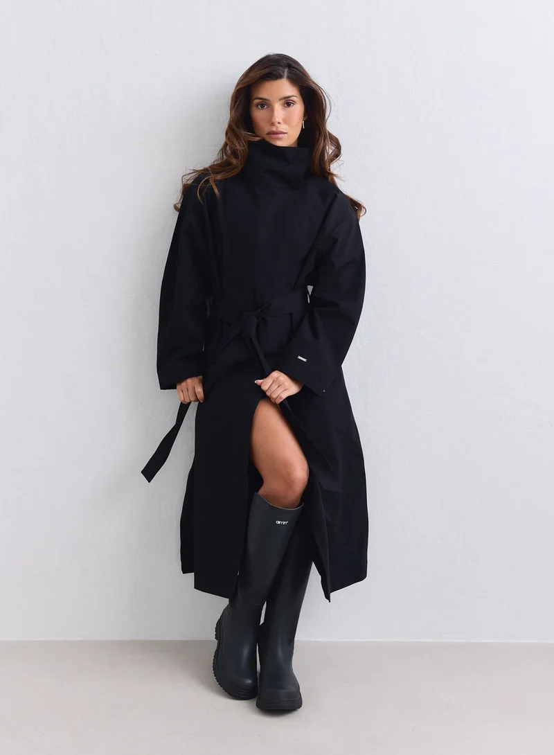 Black Waterproof Coat