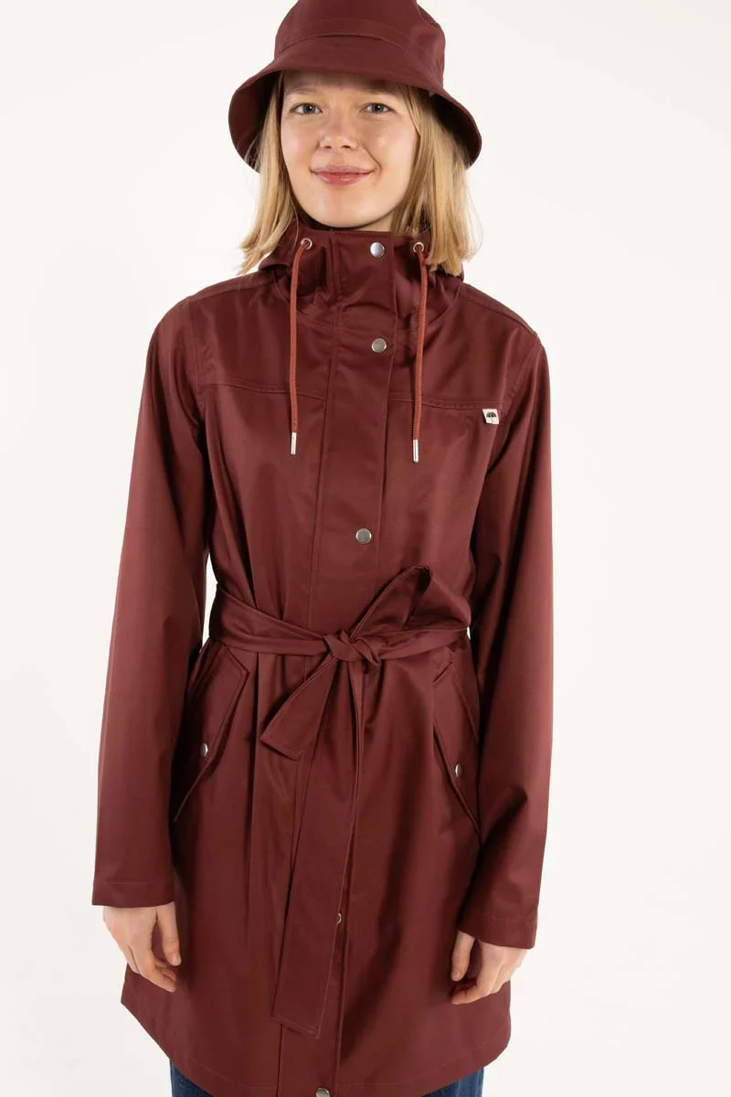 Danefae Regenjas Dames Danerainlover Dark Brick
