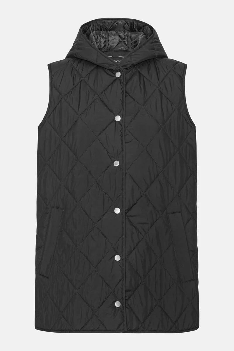 Lang Gewatteerd Vest BEAT02 | Dark Indigo