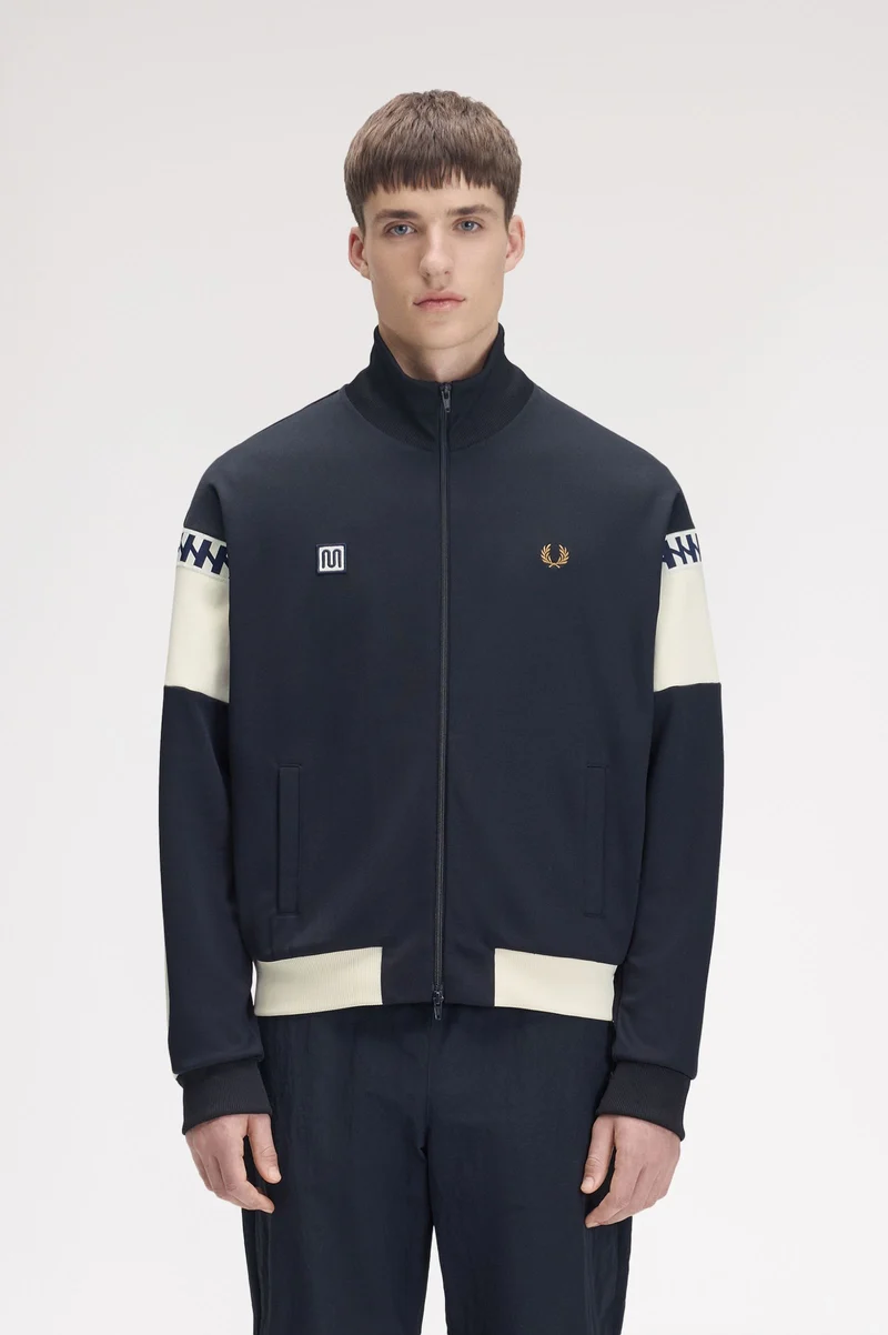 Meyba cut and sew track jacket - navy