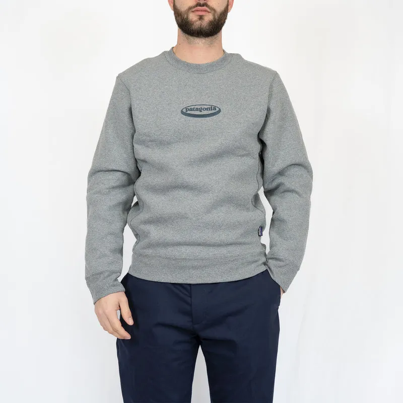 Sweat Patagonia 95 Oval Logo Uprisal Crew - gravel heather