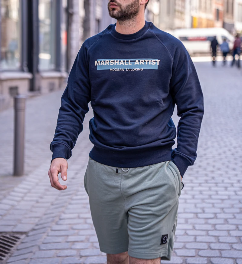 Sweatshirt Marshall Artist Seafield Crewneck – Navy