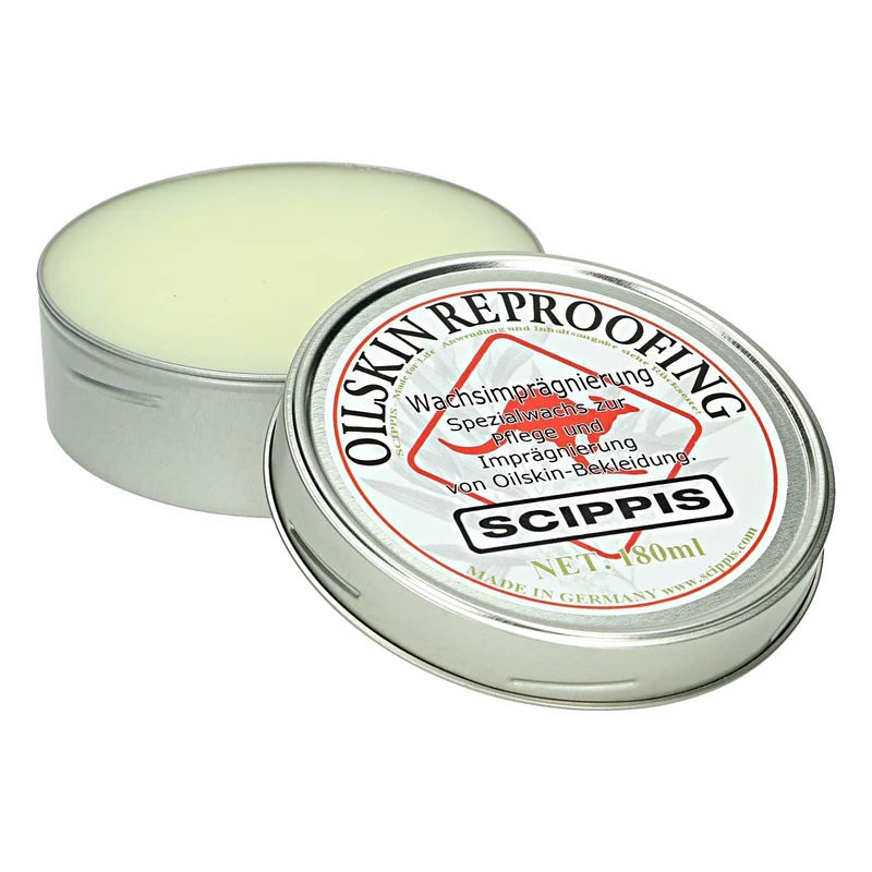 Scippis Oilskin-Wax 180ml – Bescherming voor Waxjassen en -hoeden