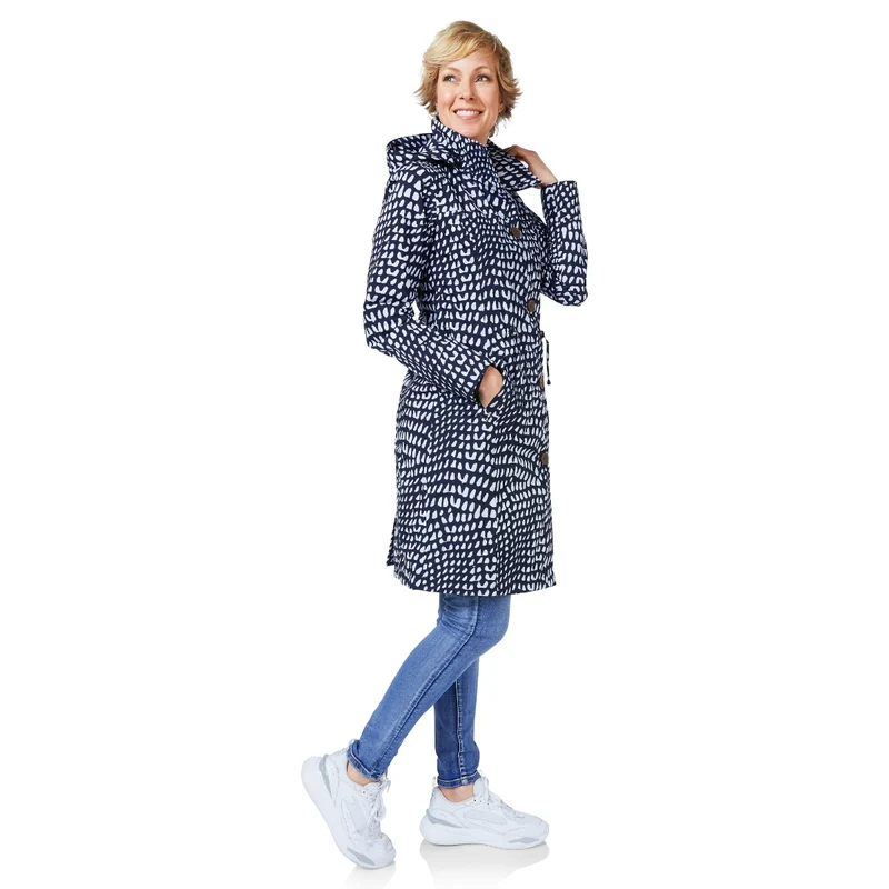 Happy Rainy Days Regenjas Porto Blauw / Wit