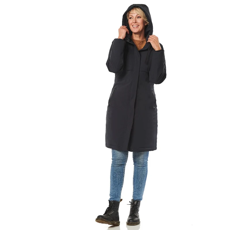 Happy Rainy Days Winterjas Dames Windsor Blue Graphite *Laatste maat XXL*