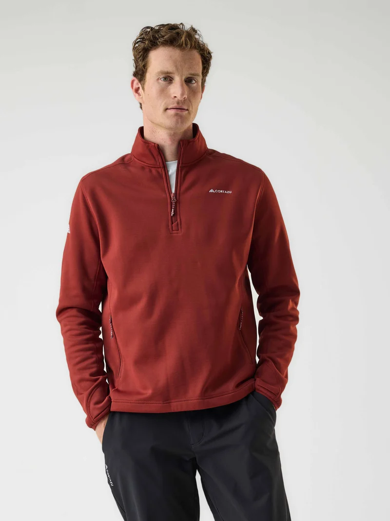 AR Fleece Half-Zip Russet Red | Men