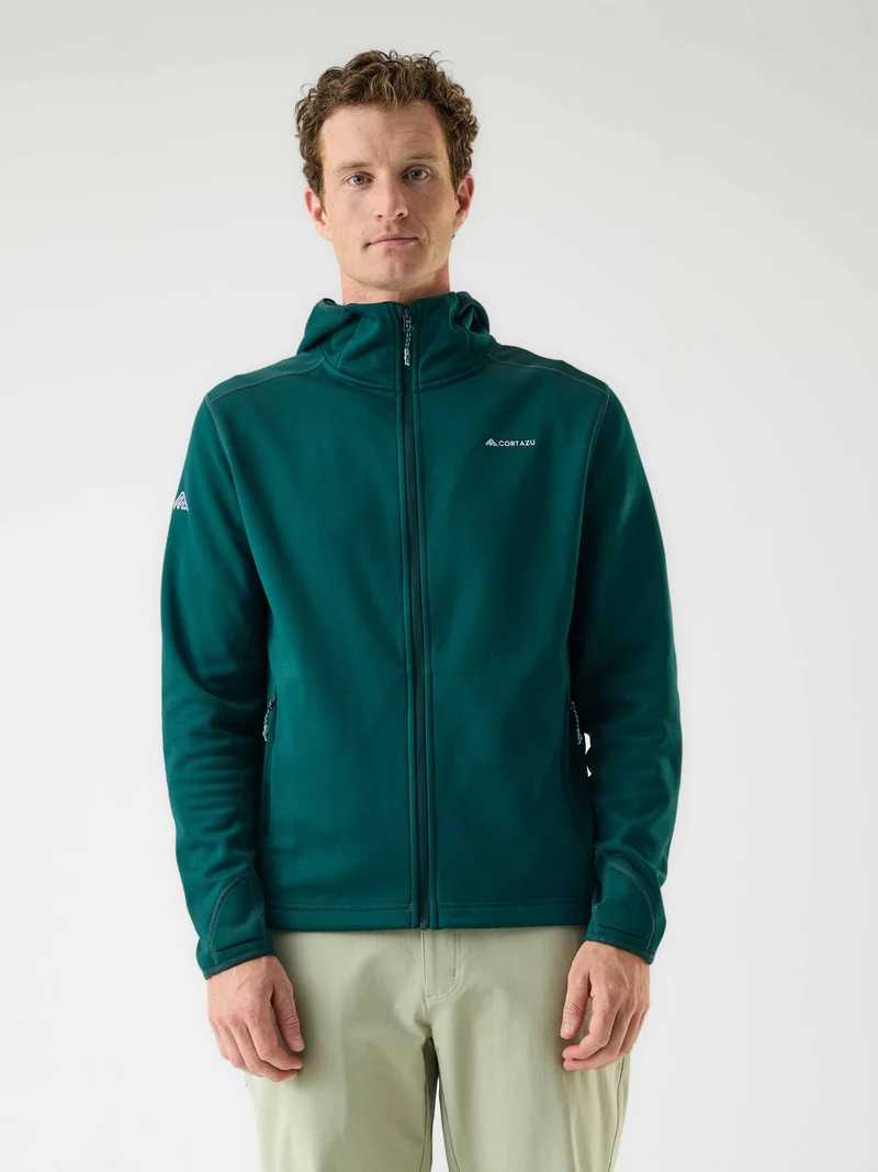 AR Fleece Hooded Forest Green | Men