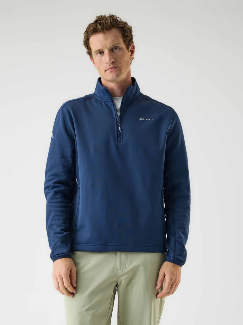 AR Fleece Half-Zip Dark Blue | Men