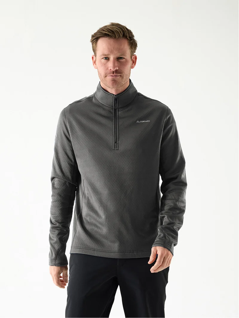AR Lightweight Fleece Half-Zip Dark Grey | Men