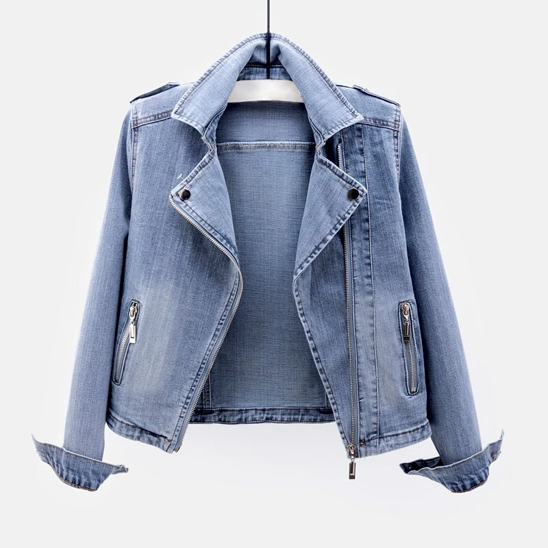 Denim Spijkerjas Dames - Tijdloze Vrouwelijke Tussenjas
