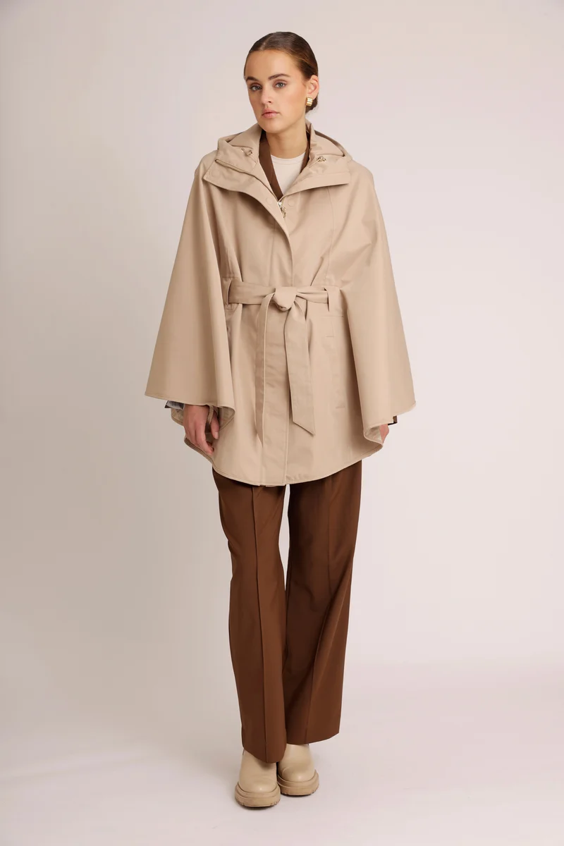 Waterproof Poncho Cape | Beige