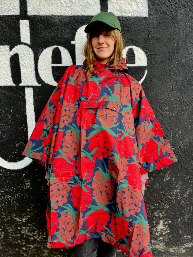 Danepackit regenponcho Dark Navy Maxiberry
