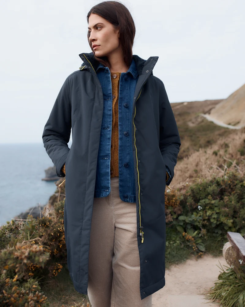 Seasalt Winter Parka Dames Janelle Donkerblauw/ Squid Ink