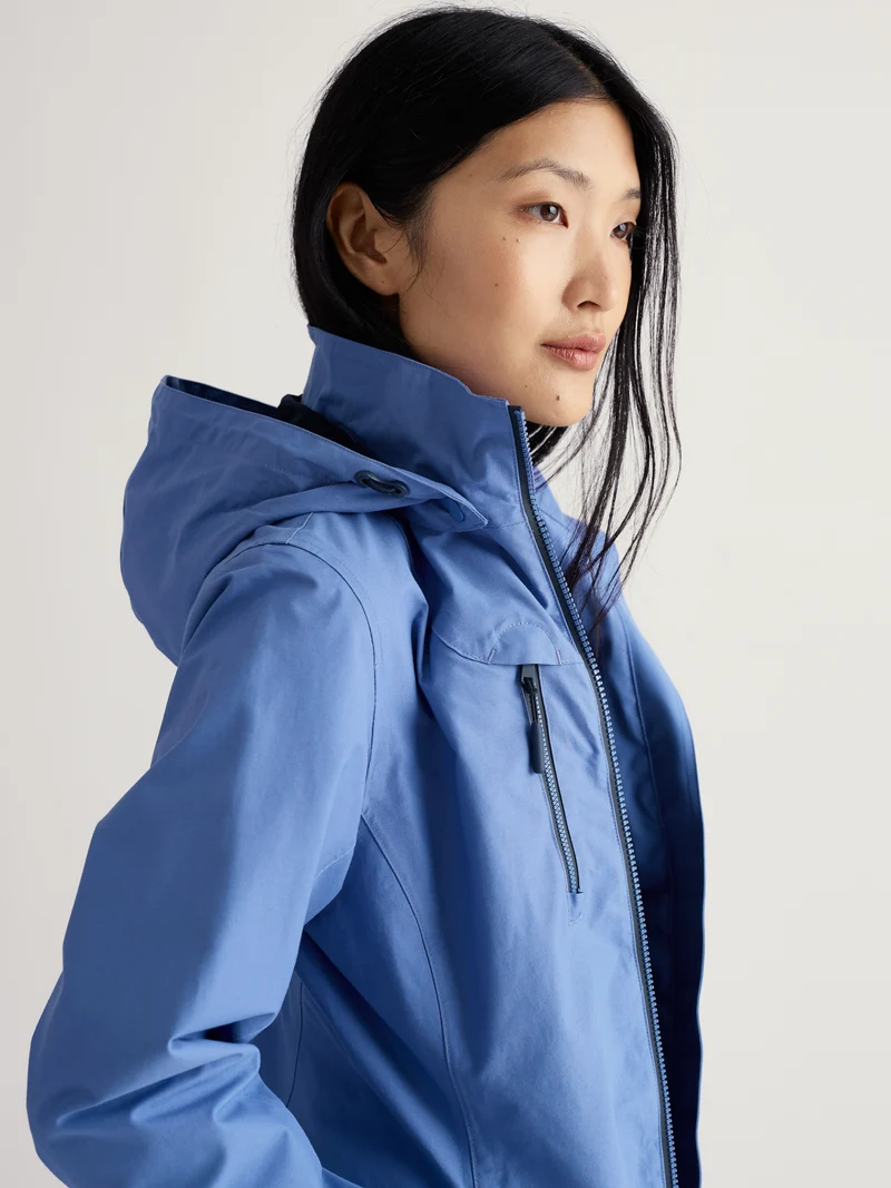 Seasalt Regenjas Dames Coverack Coat Bluebell