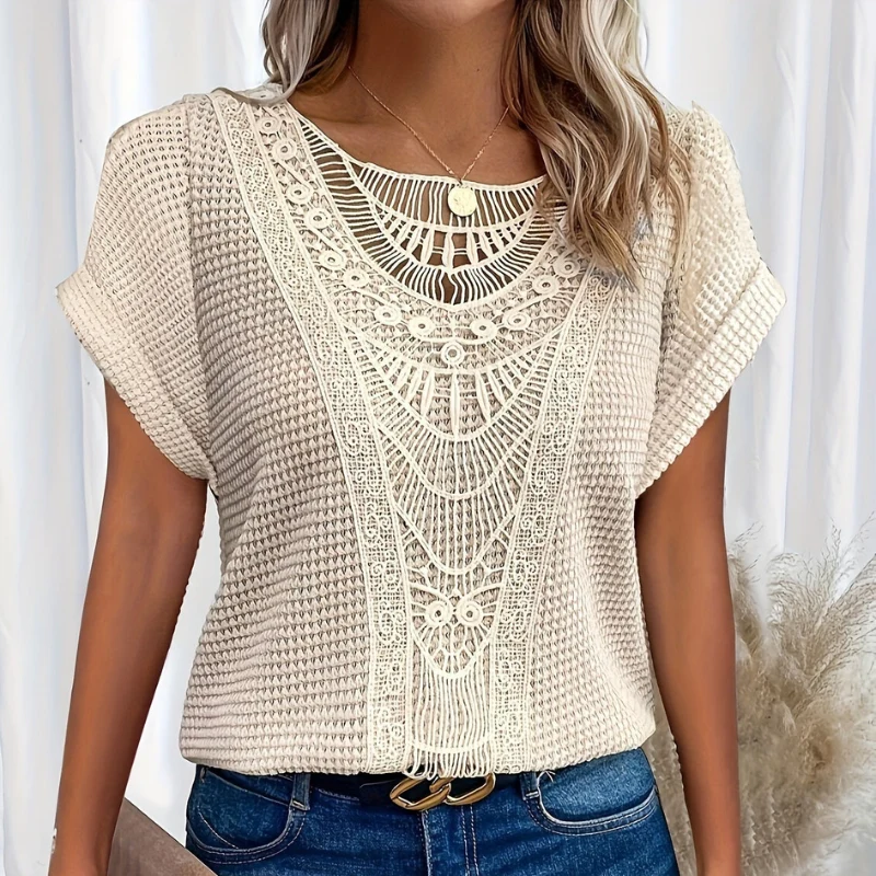 Gehaakte™ Top | Katoenmix | Boho en Luchtig