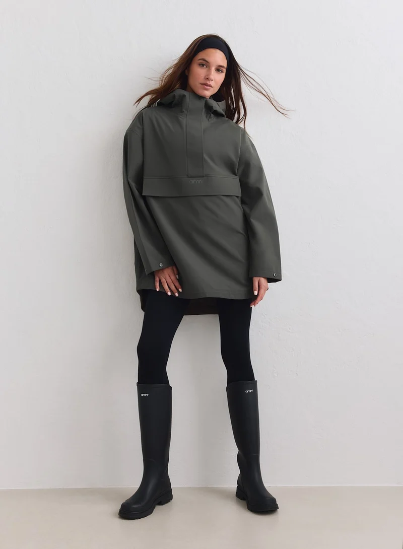 Dark Ivy Waterproof Oversized Anorak