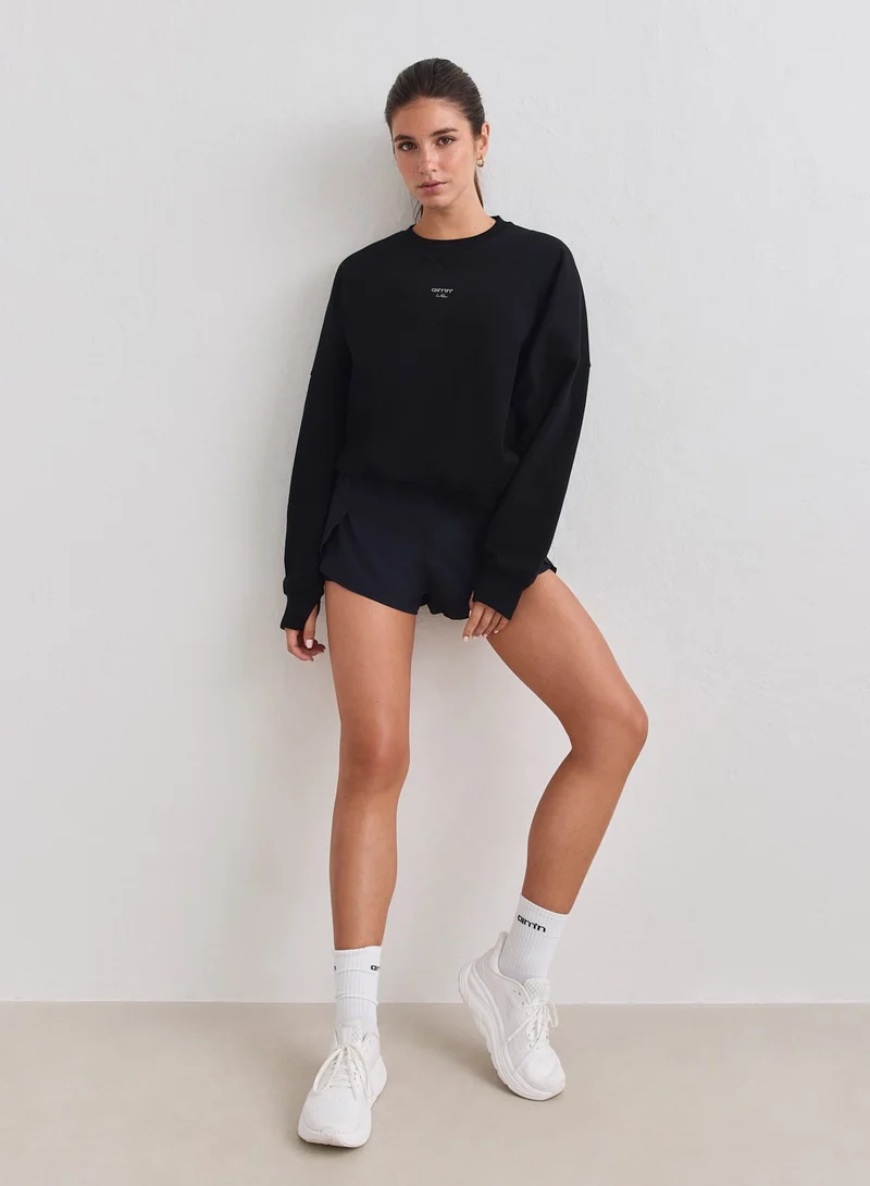 Black Le Run Running Sweatshirt