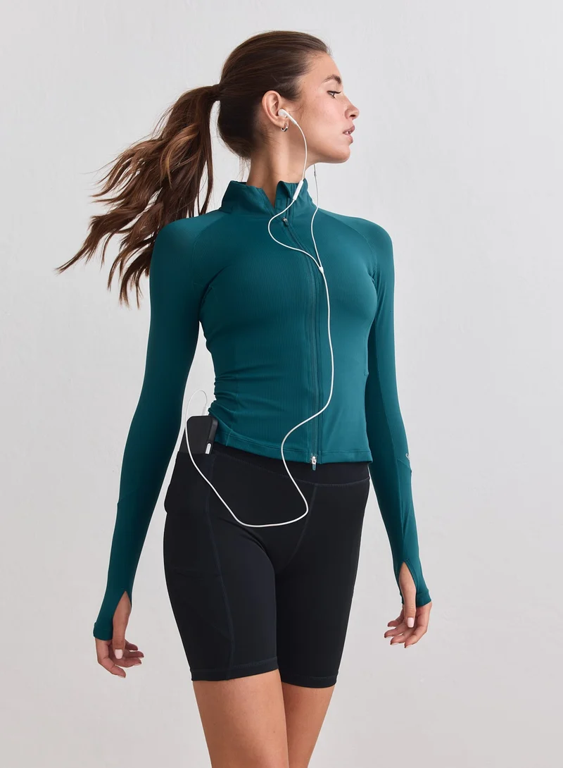 Lagoon Running Zip Long Sleeve